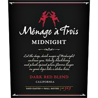Menage a Trois Midnight Dark Red Blend